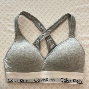 Gray Calvin Klein Bra Size S